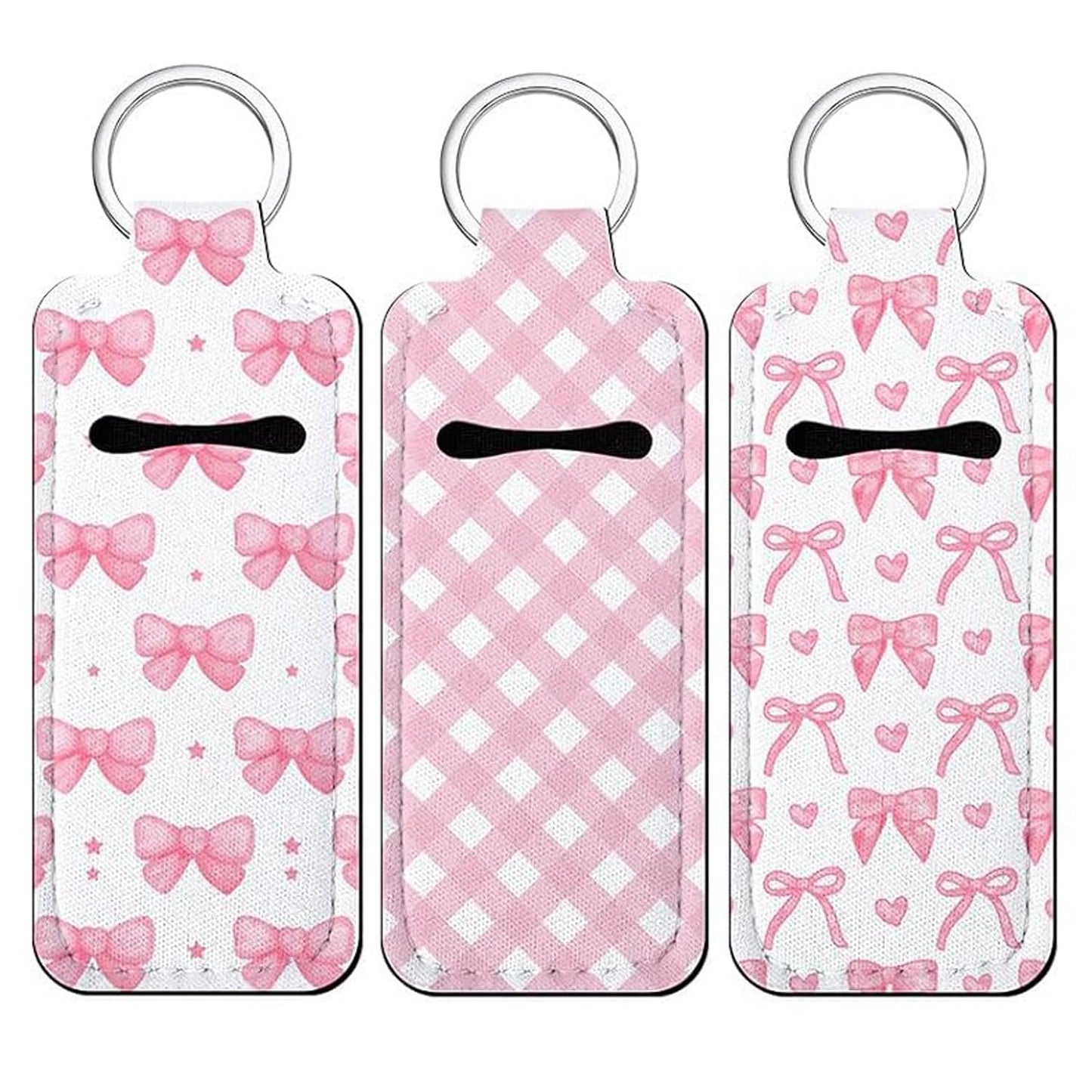 Fadayunn Chapstick Holder Key Chain Lip Balm Holder Keychain Cute Chapstick Holder Keychain Potable Chapstick Holders with Clip Lip gloss Organizer