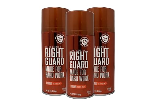 Right Guard Sport Deodorant, Aerosol, Original 8.5 oz (Pack of 3)