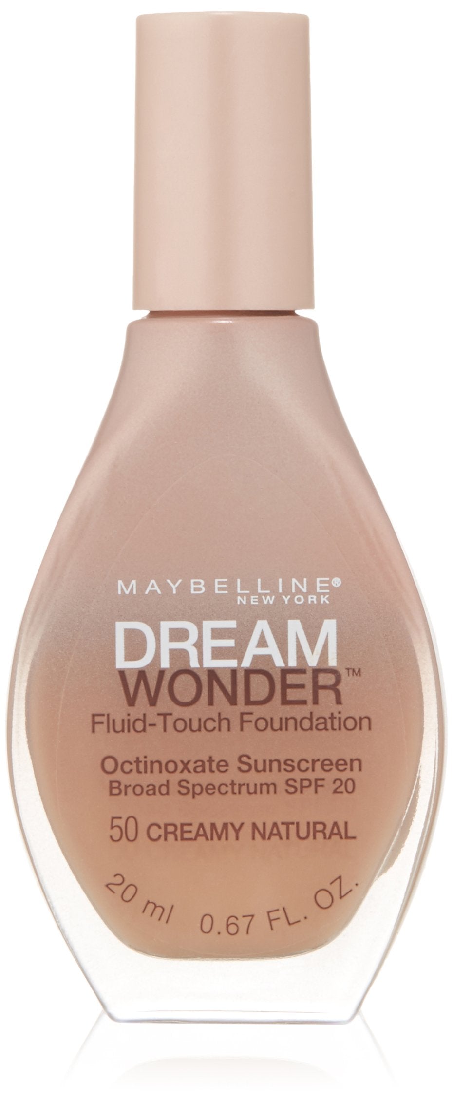 Maybelline New York Dream Wonder Fluid-Touch Foundation, Creamy Natural, 0.67 Fluid Ounce
