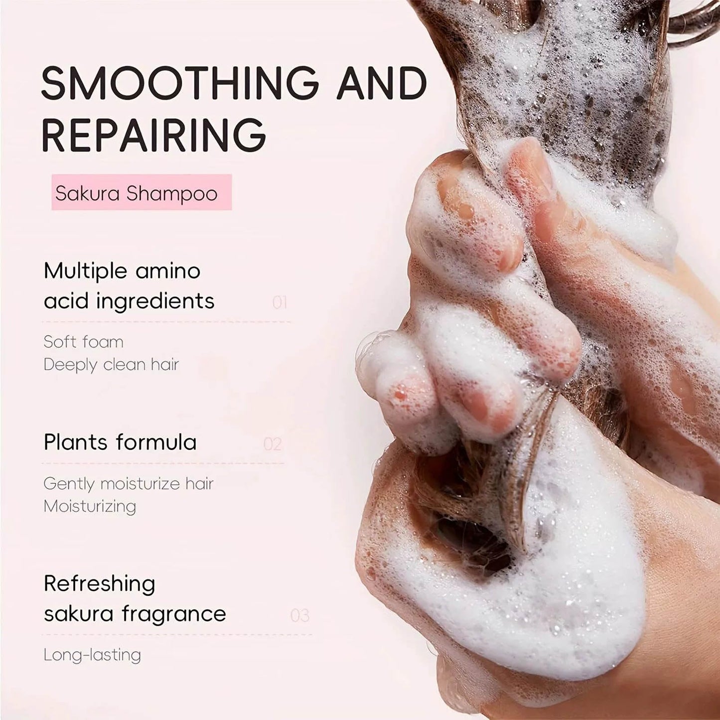 Cherry Blossoms Shampoo & Conditioner Set, Travel Size Hair Care Set, Long-Lasting Fragrance, Intense Hydration, Damage Repair, Frizz Control, Scalp