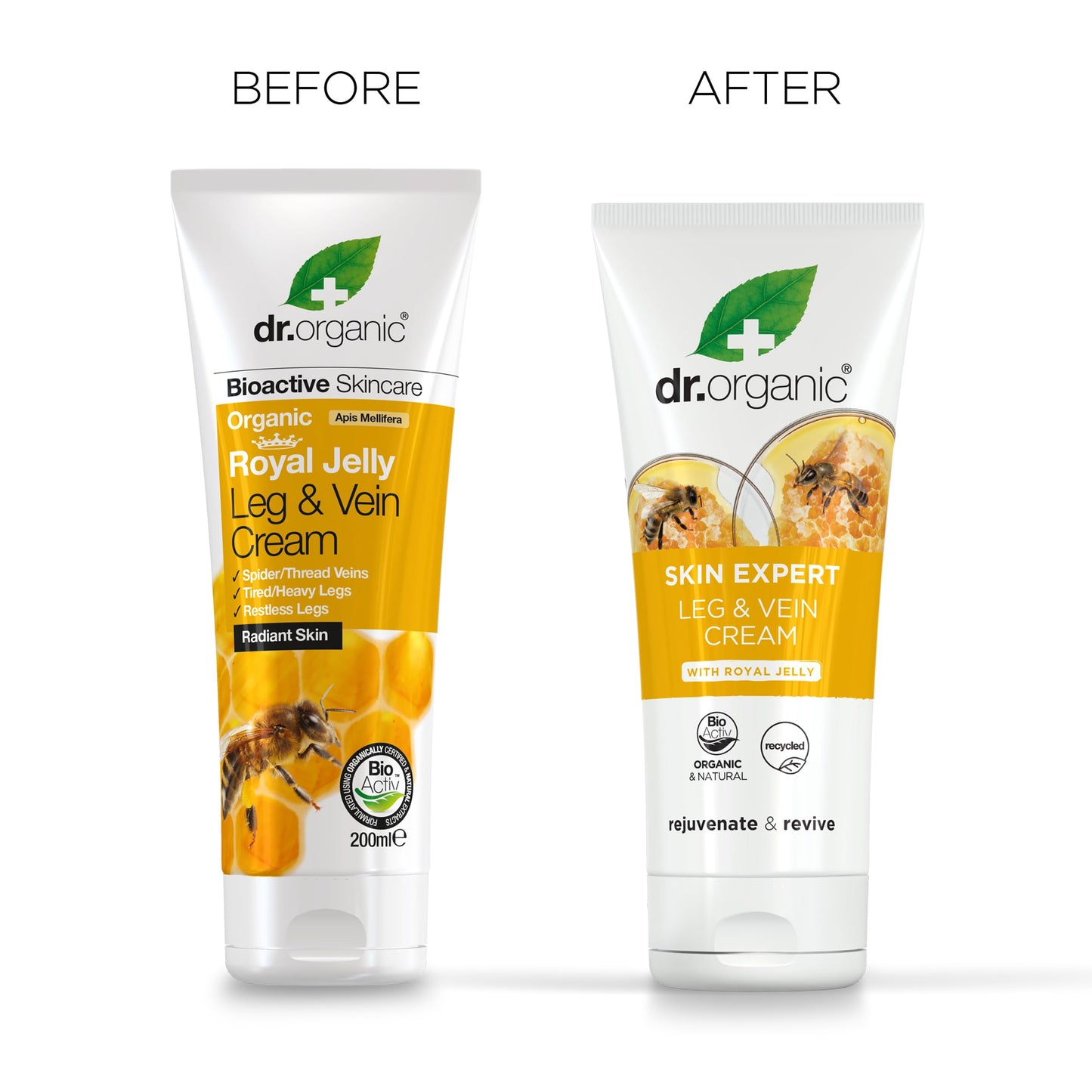 Dr Organic Royal Jelly Leg & Vein Cream 200ml by Dr. Organic