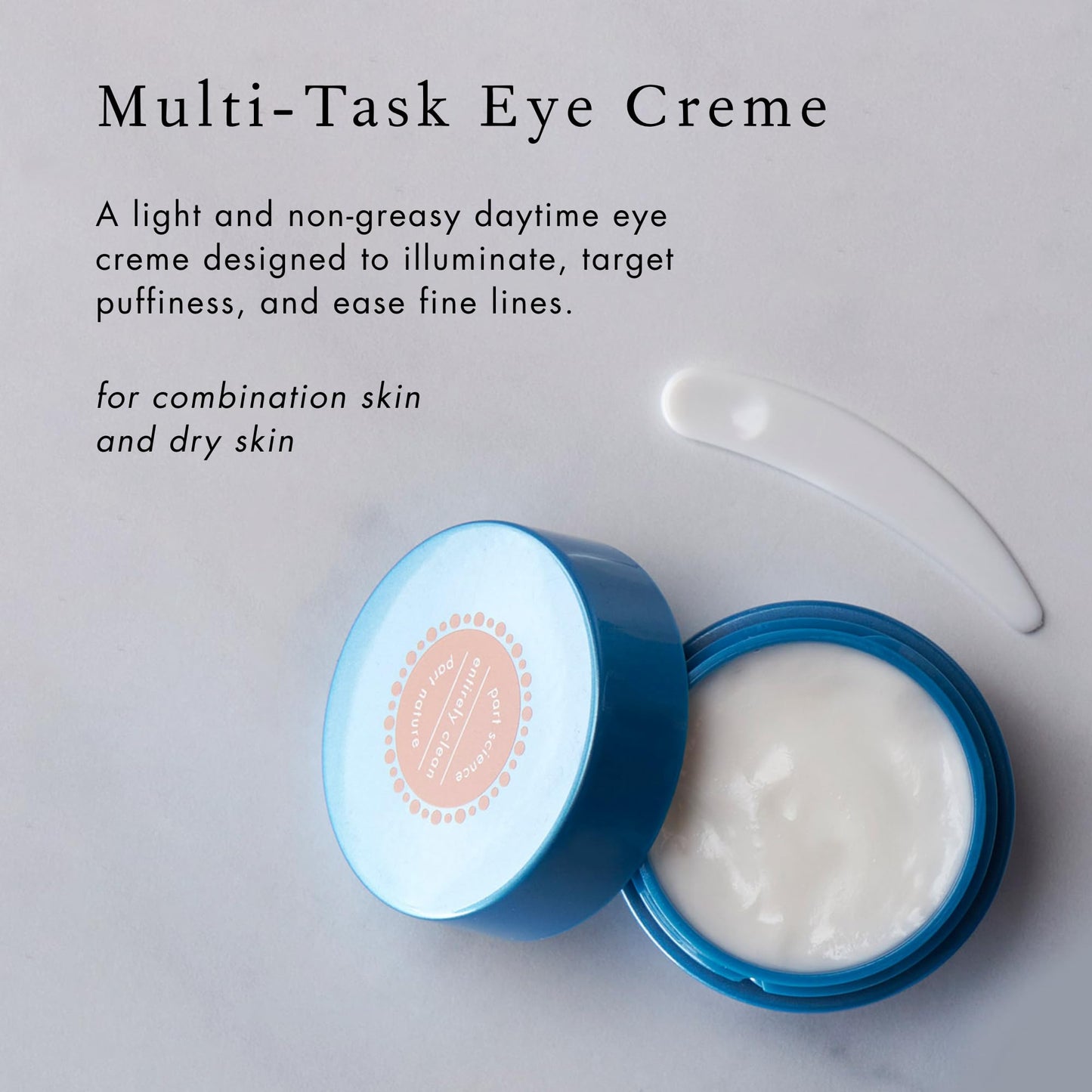 Bioelements Multi-Task Eye Creme - 0.5 fl oz - Target Puffiness, Dark Circles & Fine Lines - Light & Non Greasy - Vegan, Gluten Free - Never Tested