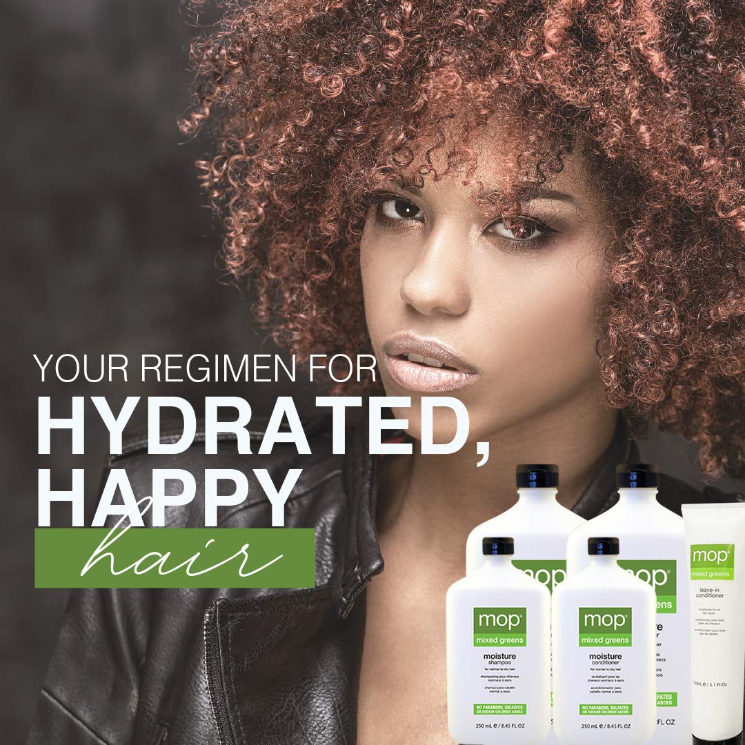 MOP Mixed Greens Moisture Shampoo, Fresh, 33.8 fl. Oz (Pack of 1)