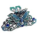 Fashion & Lifestyle Large Metal Alloy Hair Claw Jaw Clip for Women and Girls - Pretty Strong Clamp Non-Slip Barrette Hair Updo Grip Bath Accessories