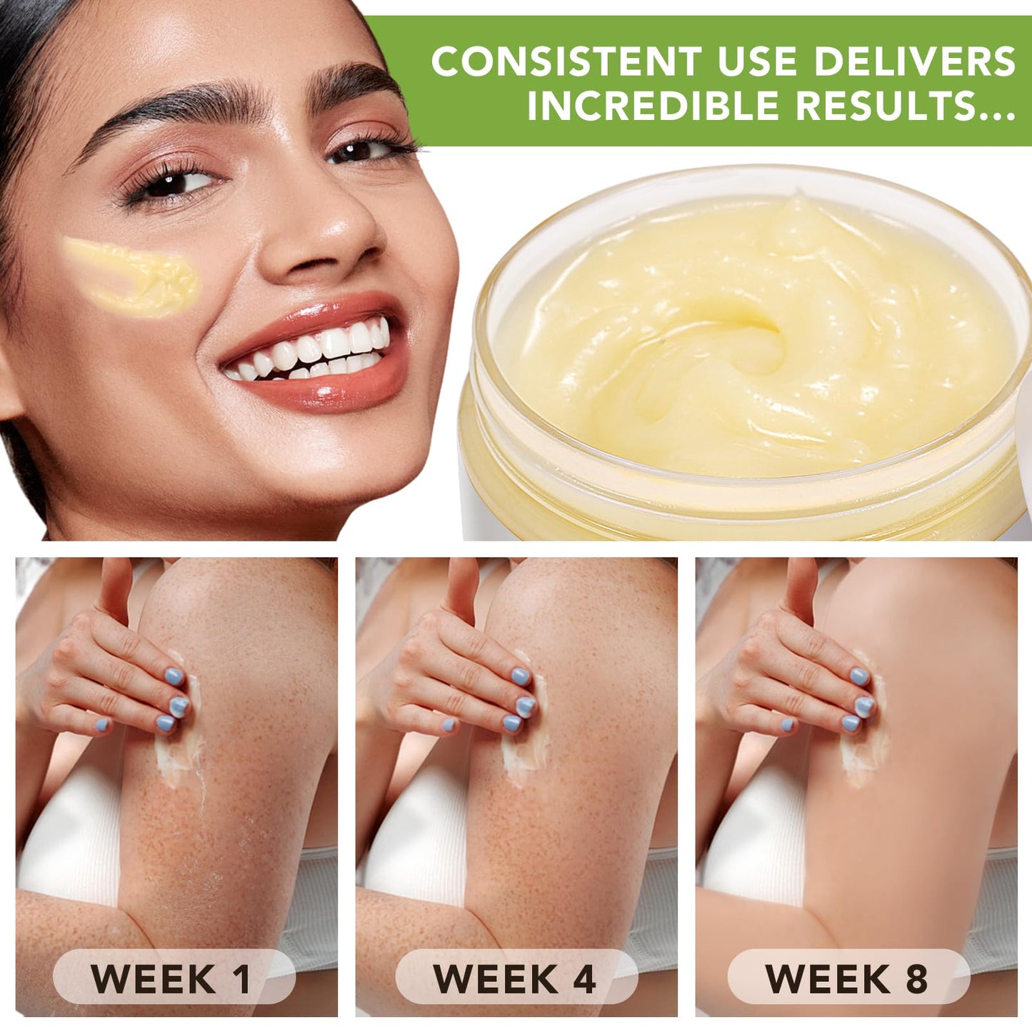 APUUFYQC Shea Butter Raw Organic, Natural Raw Unrefined Shea Butter Hand Cream, Moisturizing and Locking Water, Keeps Skin Healthy and Vibrant, 7.8 OZ Beauty and Personal Care APUUFYQC