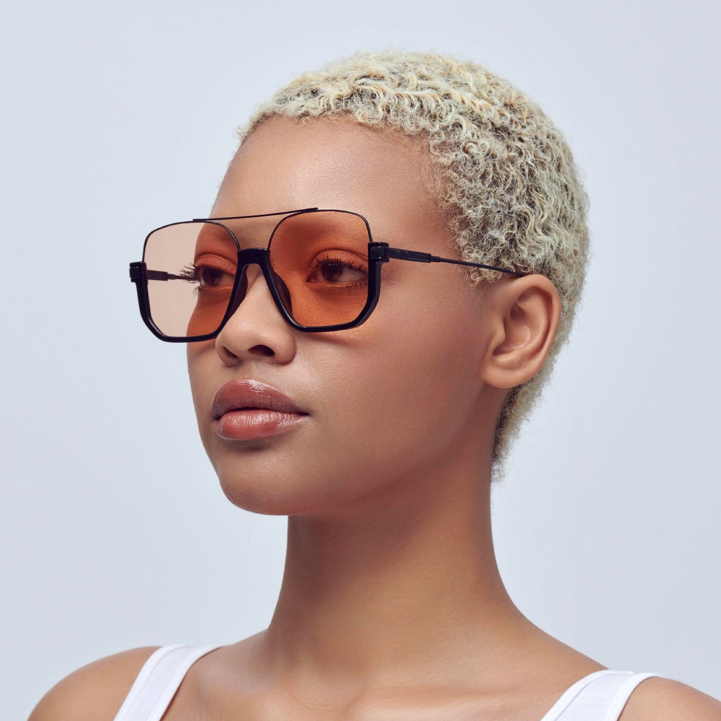 Mad Shade Sunglasses for Men & Women, Chic Oversized Fashion Aviator Dual Tone Glasses, Summer Eyewear with UV400 Protection