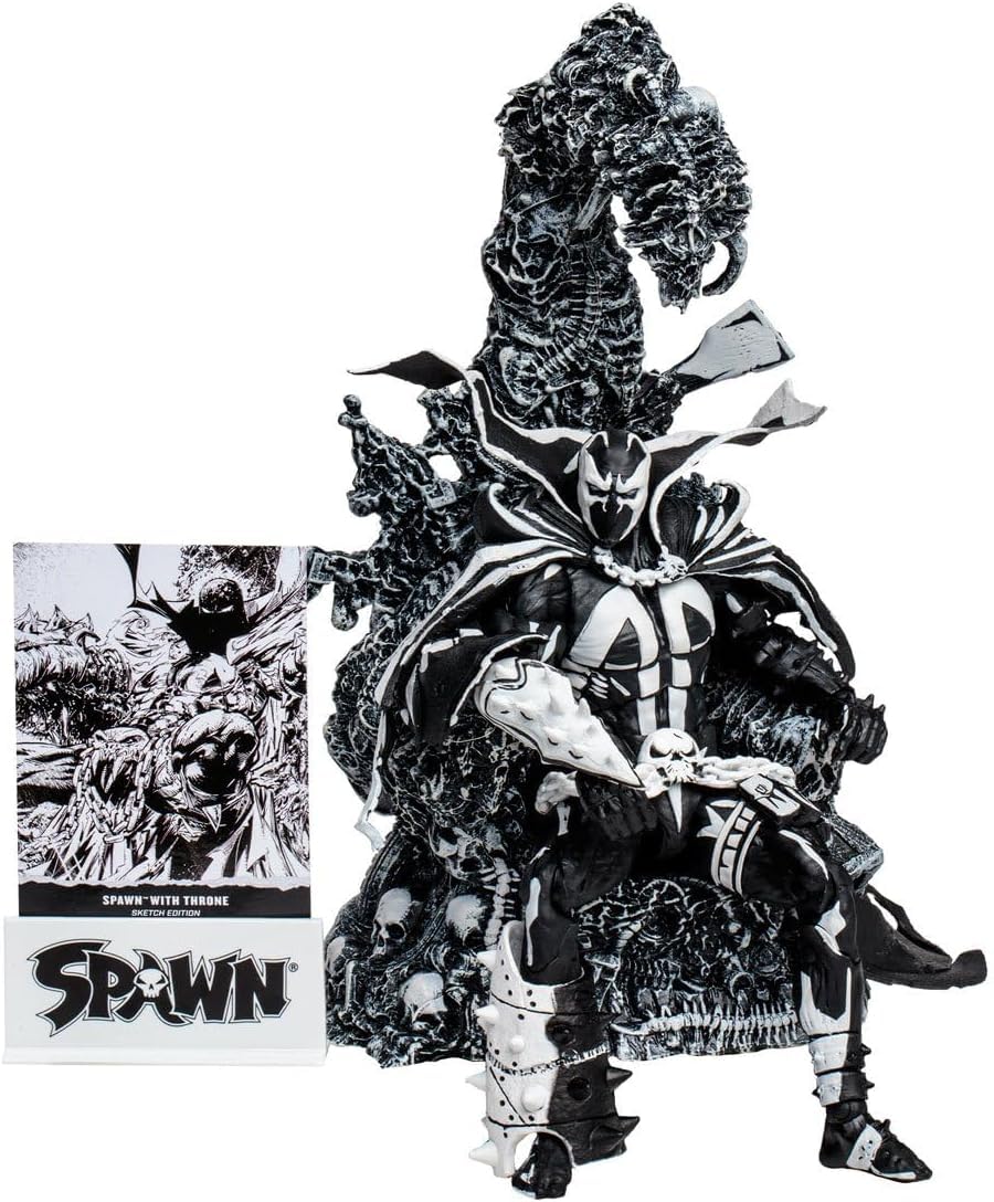 McFarlane Toys Spawn with Throne Sketch Edition SDCC 2023 Exclusive Action Figure Set