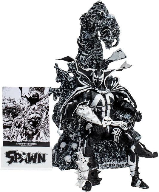 McFarlane Toys Spawn with Throne Sketch Edition SDCC 2023 Exclusive Action Figure Set