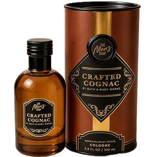 Bath & Body Works Crafted Cognac Cologne 3.4 oz - Warm Spiced Citrus & Tonka Men’s Fragrance