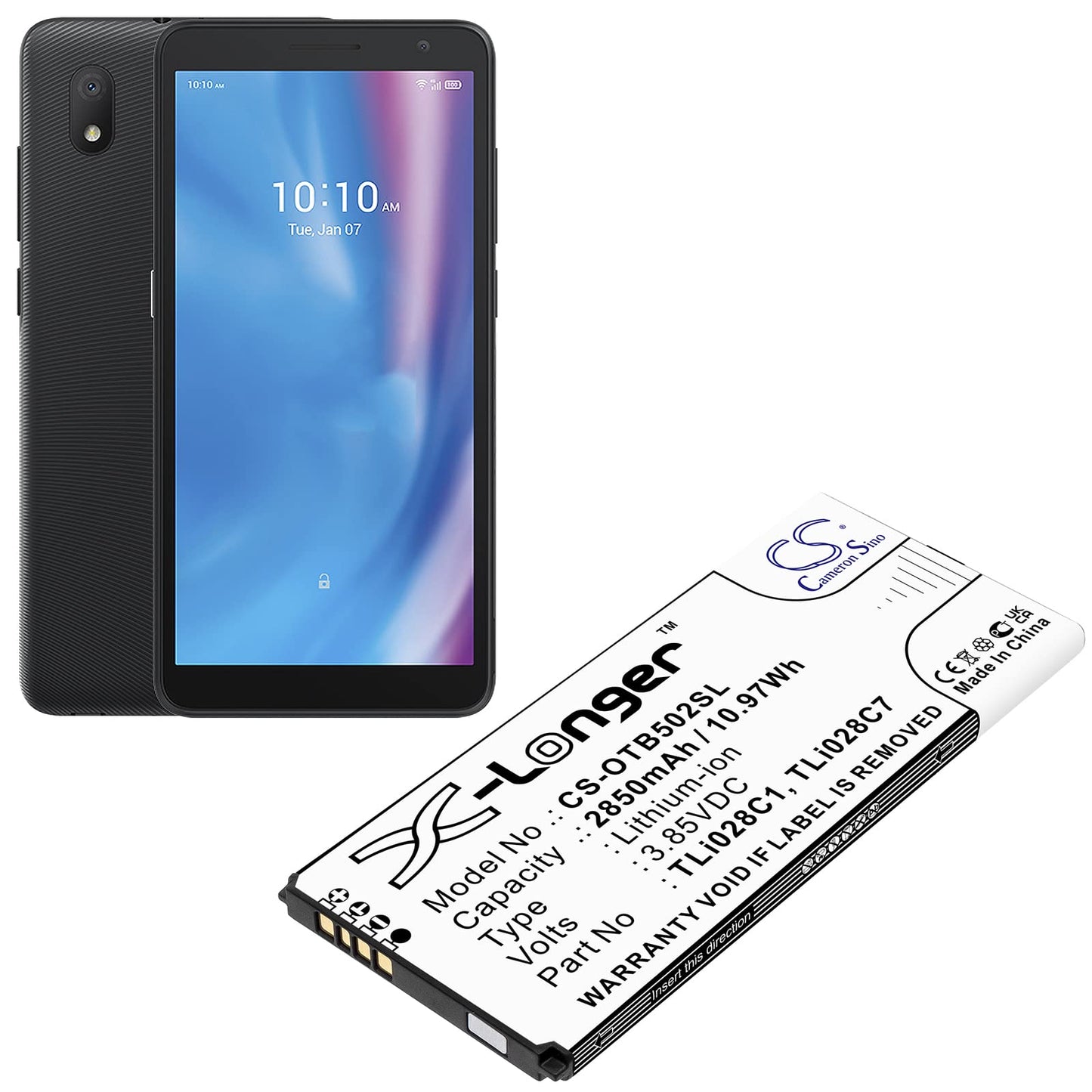 Cameron Sino New 2850mAh Replacement Battery for 1B 2020, OT-5002A, OT-5002D, OT-5002D_EEA, OT-5002F, OT-5002H, OT-5002H_EEA, OT-5002I, OT-5002M Beauty and Personal Care Cameron Sino
