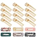 Gukasxi 30pcs Alligator Hair Clips Barrettes Metal Hollow Hair Clip for Silicone Mold Making Pearl Acrylic Resin Hair Pin Hairbow Hairpins Accessories