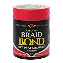 Laflare 430 ml Braid Bond Gel Bulk Extreme Hold for Natural & Kids Hair, Vegan, Nourishing, Braiding Hair, Twist Hair (Cherry)