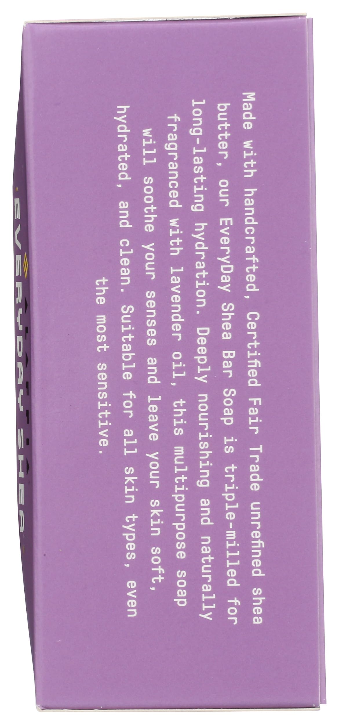 Alaffia Lavender Everyday Shea Bar Soap, 8 OZ