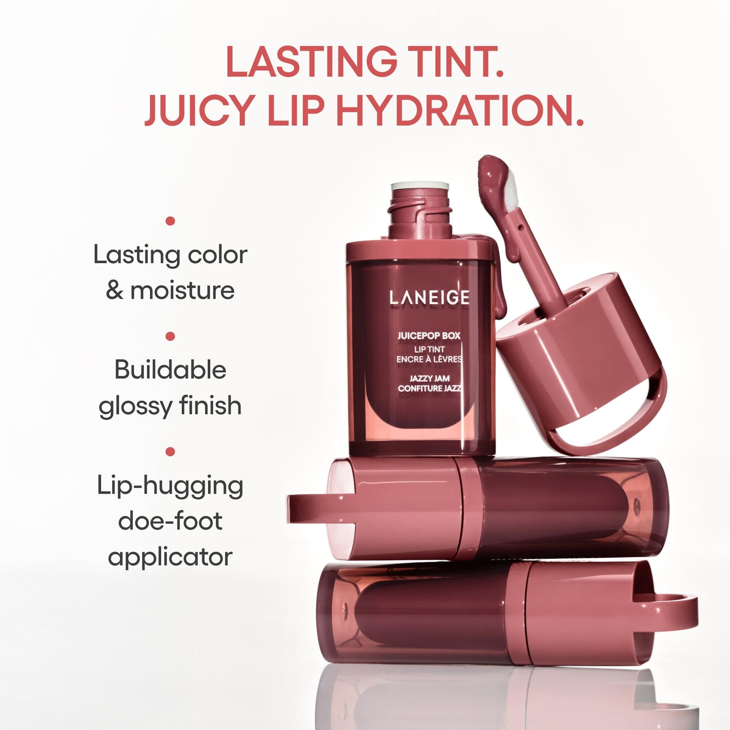 LANEIGE JuicePop Box Korean Lip Tint: Long-Lasting Hydrating Lightweight Tint, Buildable Juicy Color & Nourishing Shine, K-Beauty Lip Essential Beauty and Personal Care LANEIGE