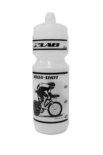 XLAB Aqua Shot Racing Bottle, Clear/Black