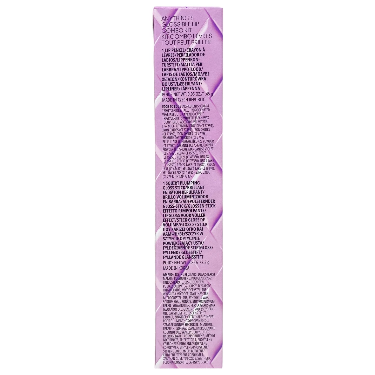 MAC M·A·C Cosmetics Holiday Exclusive Anything's Glossible Squirt Plumping Gloss Stick and Lip Pencil Duo Set - Edge to Edge/Amped