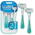Gillette Venus Extra Smooth Sensitive Disposable Razors for Women with Sensitive Skin, 2 Count