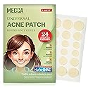 Acne Patches for Face - Hydrocolloid Bandages (24 Count) Pimple Patches for Face in 3 Universal Sizes, Acne Spot Treatment Care for Face & Skin Spot