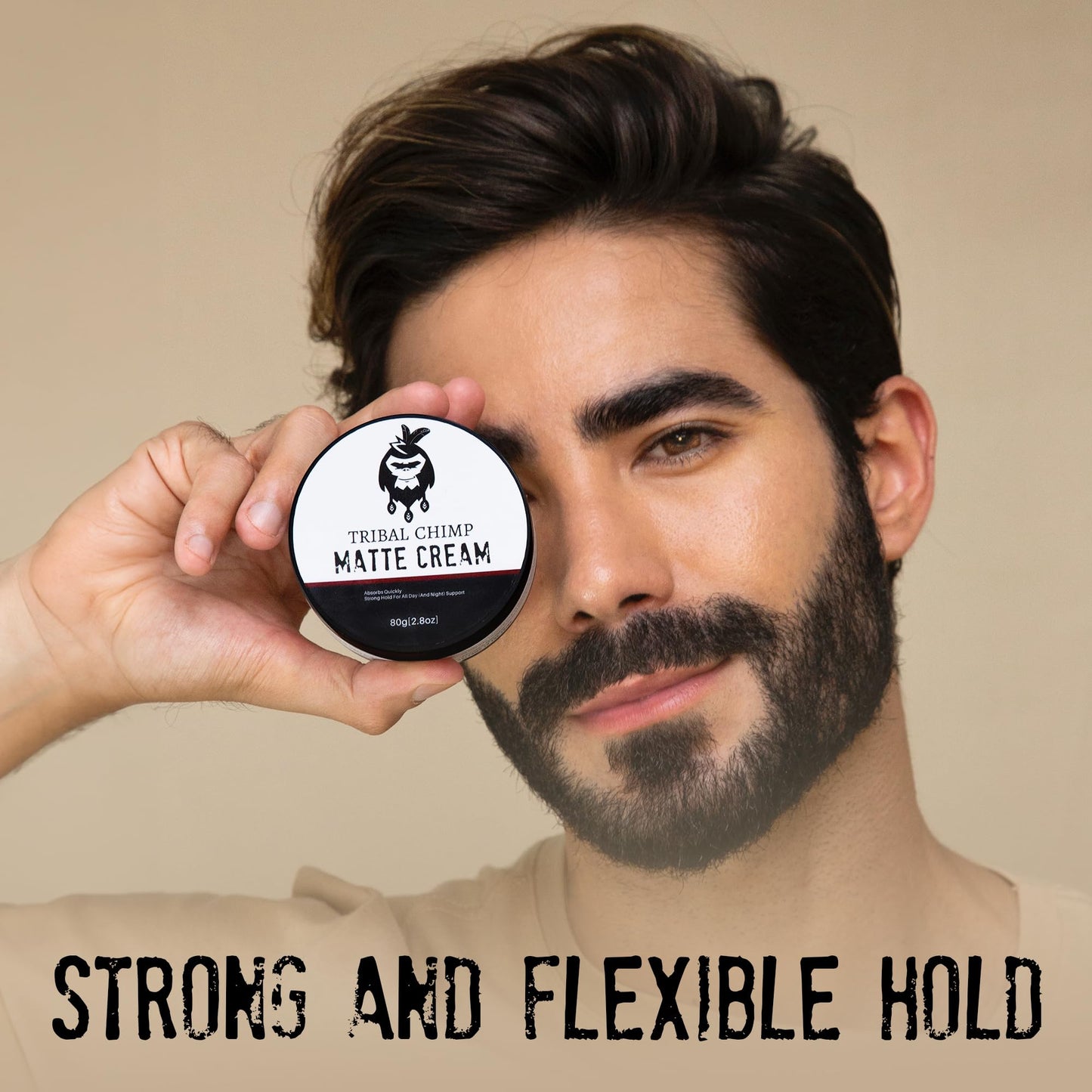 Tribal Chimp Matte Hair Styling Paste for Men - Medium to Strong Hold, Matte Finish, Easy to Apply & Wash Out - Styling Paste for All Hair Types