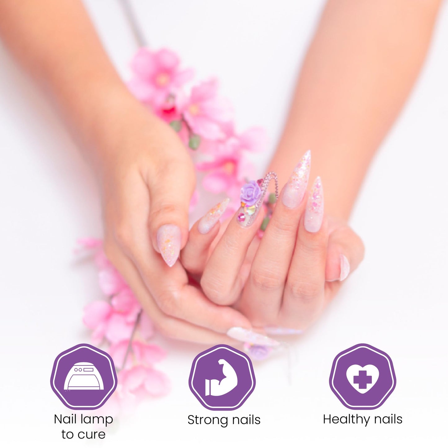 Mia Secret Gel Extension Tips (Stiletto) Beauty & Personal Care Mia Secret