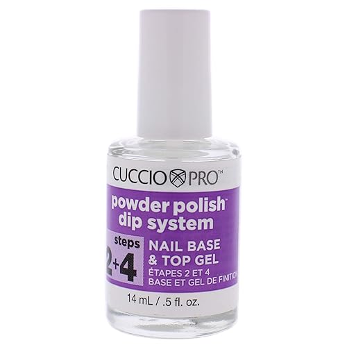 Cuccio Colour Powder Polish Dip System Step 2 And 4 - Specially Formulated Resins - Vibrant Finish With Flawless, Rich Color And Durability - Nail