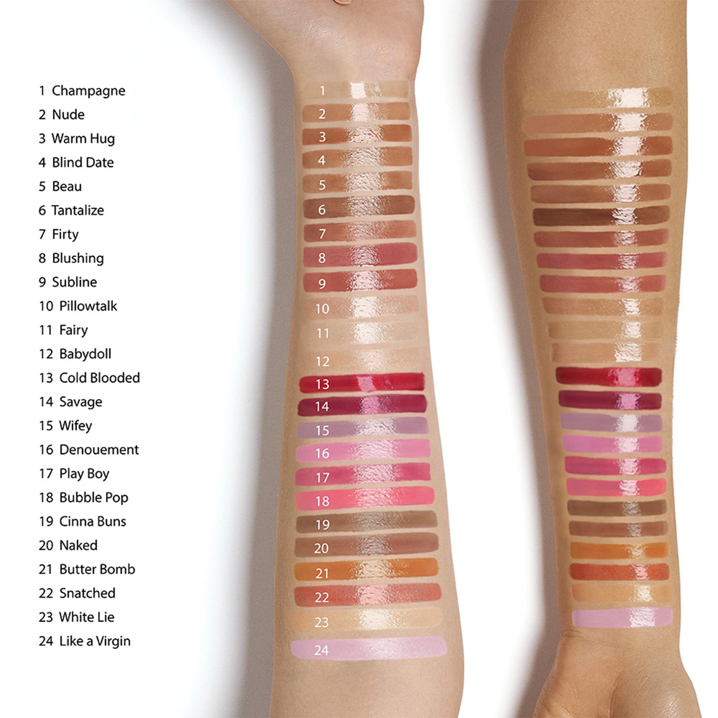 Ruby Kisses Butter Bomb Lip Gloss, High-Shine Non-Sticky Hydrating Plumping