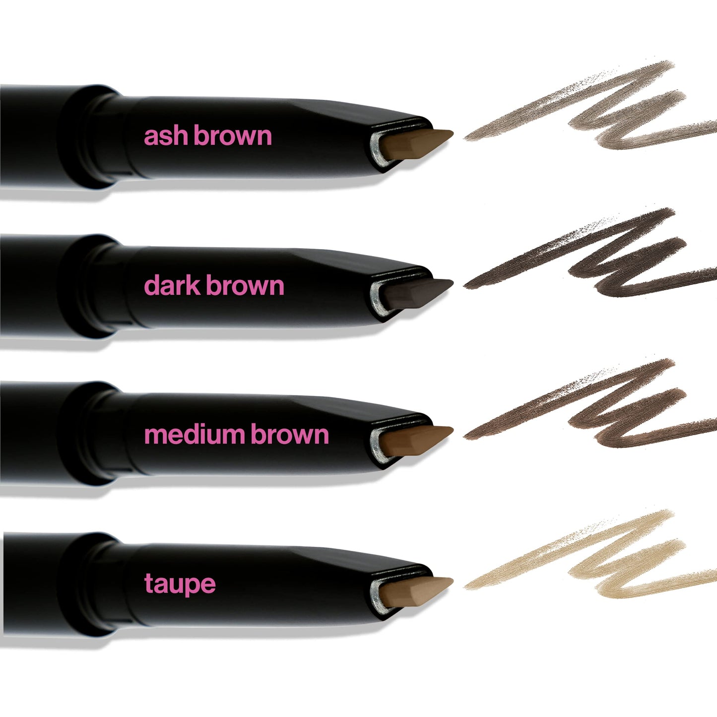 wet n wild Ultimate Eyebrow Retractable Definer Pencil, Ash Brown, Dual-Sided Brow Brush, Fine Tip, Shapes, Defines, Fills Brow Makeup