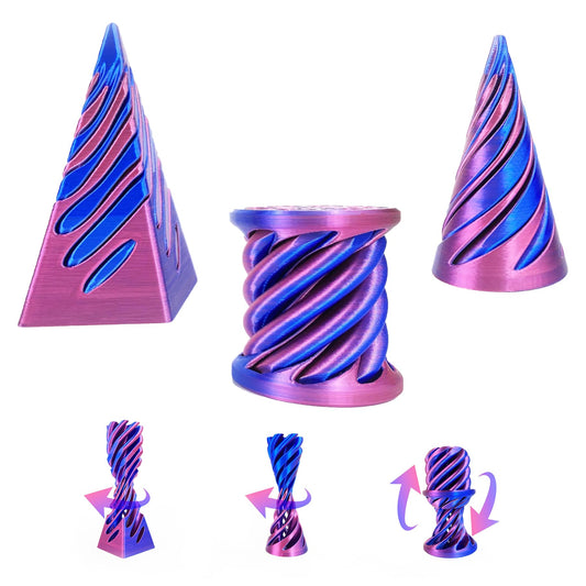 Impossible Cone Fidget Toy – 3D Printed Spiral Cone Fidget Toy for Adults, Stress Relief and Focus, Unique Fidget Cone for Anxiety & Relaxation