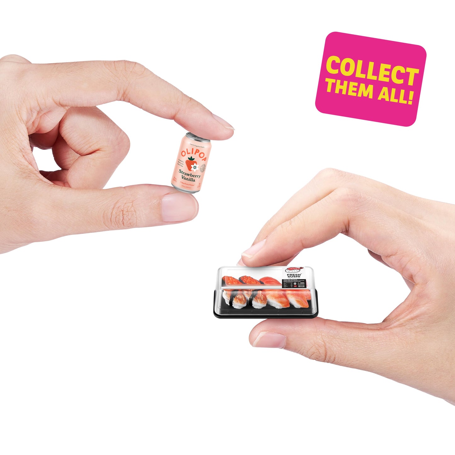 Mini Brands Fill The Fridge Mini Minis Series 1 by ZURU, Collectible Miniature Toy, (2 Capsules)