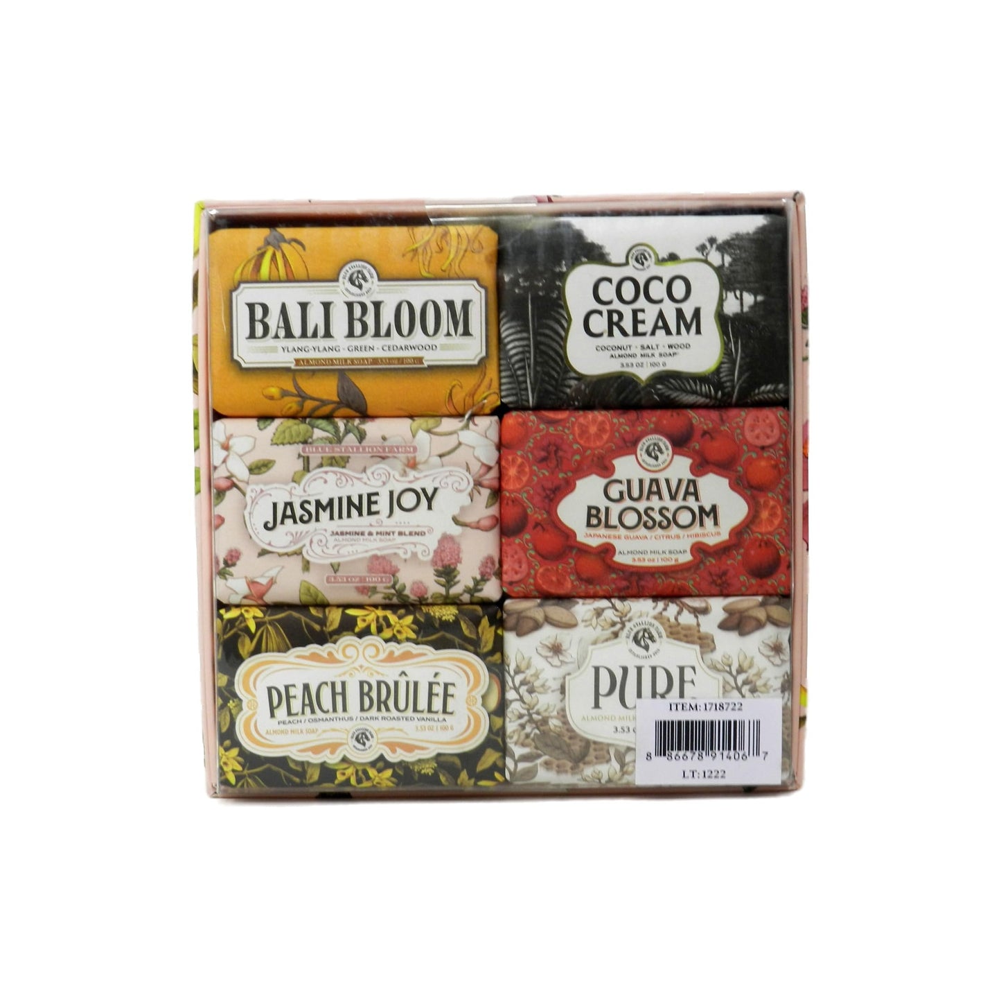 Blue Stallion Farm Fragrant Soap Bar Gift Set 6 Pieces Beauty & Personal Care Generic
