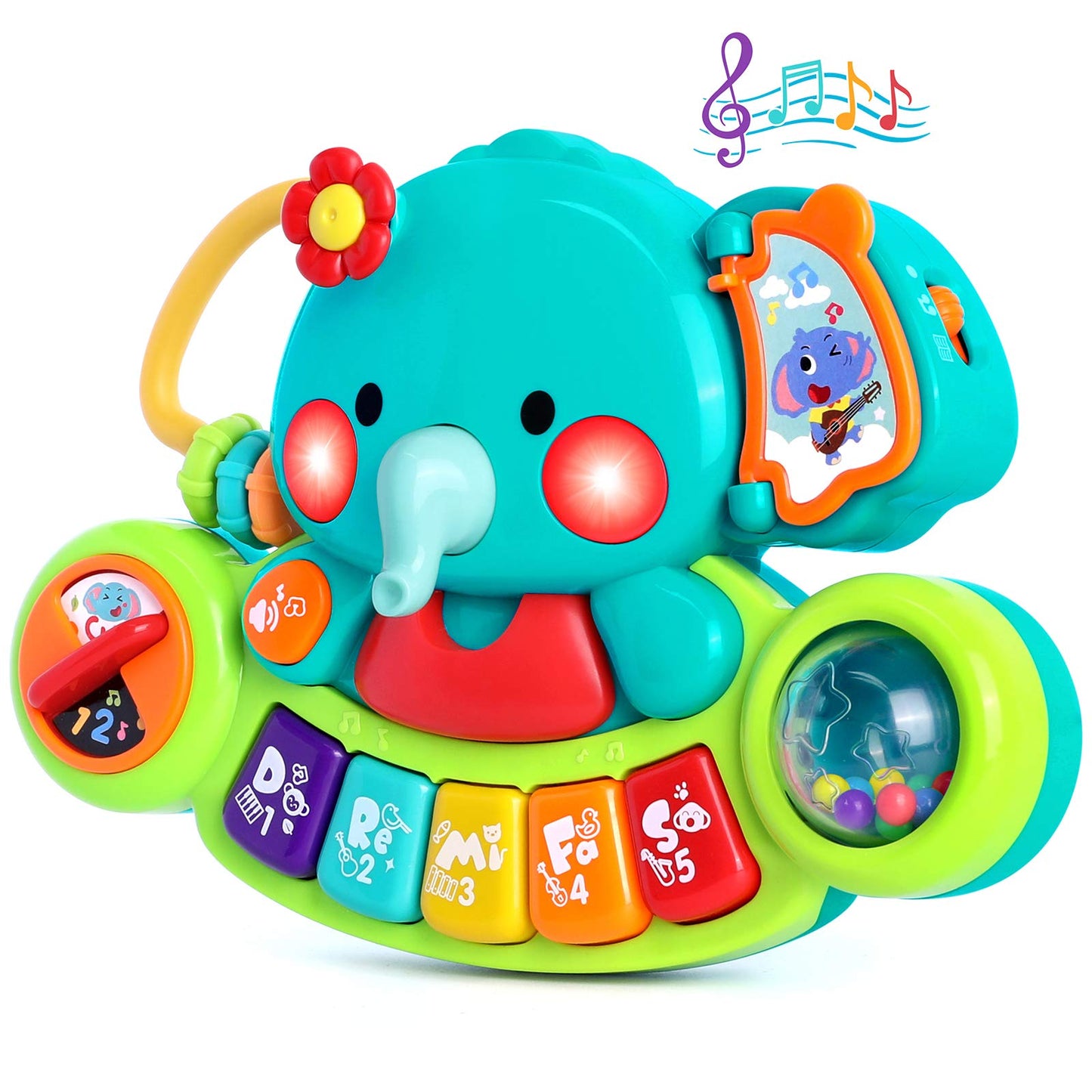 Baby Piano Toy – Light Up Musical Keyboard for Infants 6–18 Months, Early Learning Educational Toy Gift for Boys & Girls Ages 0–1 Year