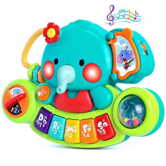 Baby Piano Toy – Light Up Musical Keyboard for Infants 6–18 Months, Early Learning Educational Toy Gift for Boys & Girls Ages 0–1 Year