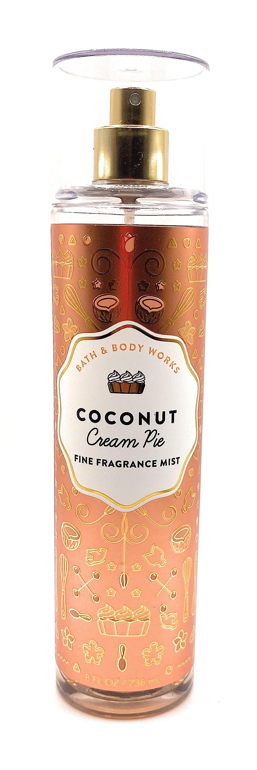 Bath & Body Works Coconut Cream Pie Fine Fragrance Mist 8 Fluid Ounce Spray