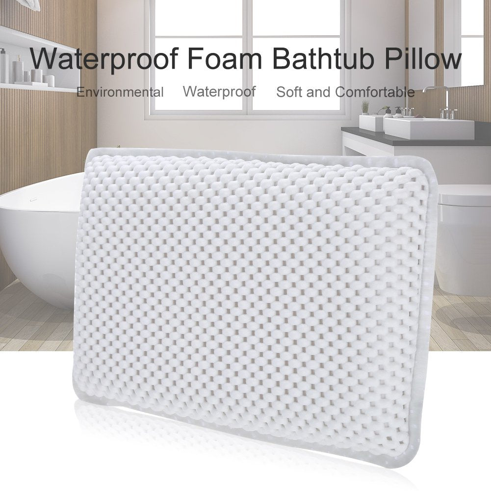 Yosoo Health Gear Bath Pillow, Bath Headrest, PVC Bath Pillow for Neck Back Support Foam Inner Stuff Padding Bathtub Headrest, Helps Support Head Beauty and Personal Care Yosoo