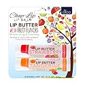 CHAP-LIP Lip Butter Lip Balm with Fruit Flavors, Cocoa Butter, Coconut Oil | Moisturizing Vitamin E & Total Hydration Treatment & Soothing Lip Therapy
