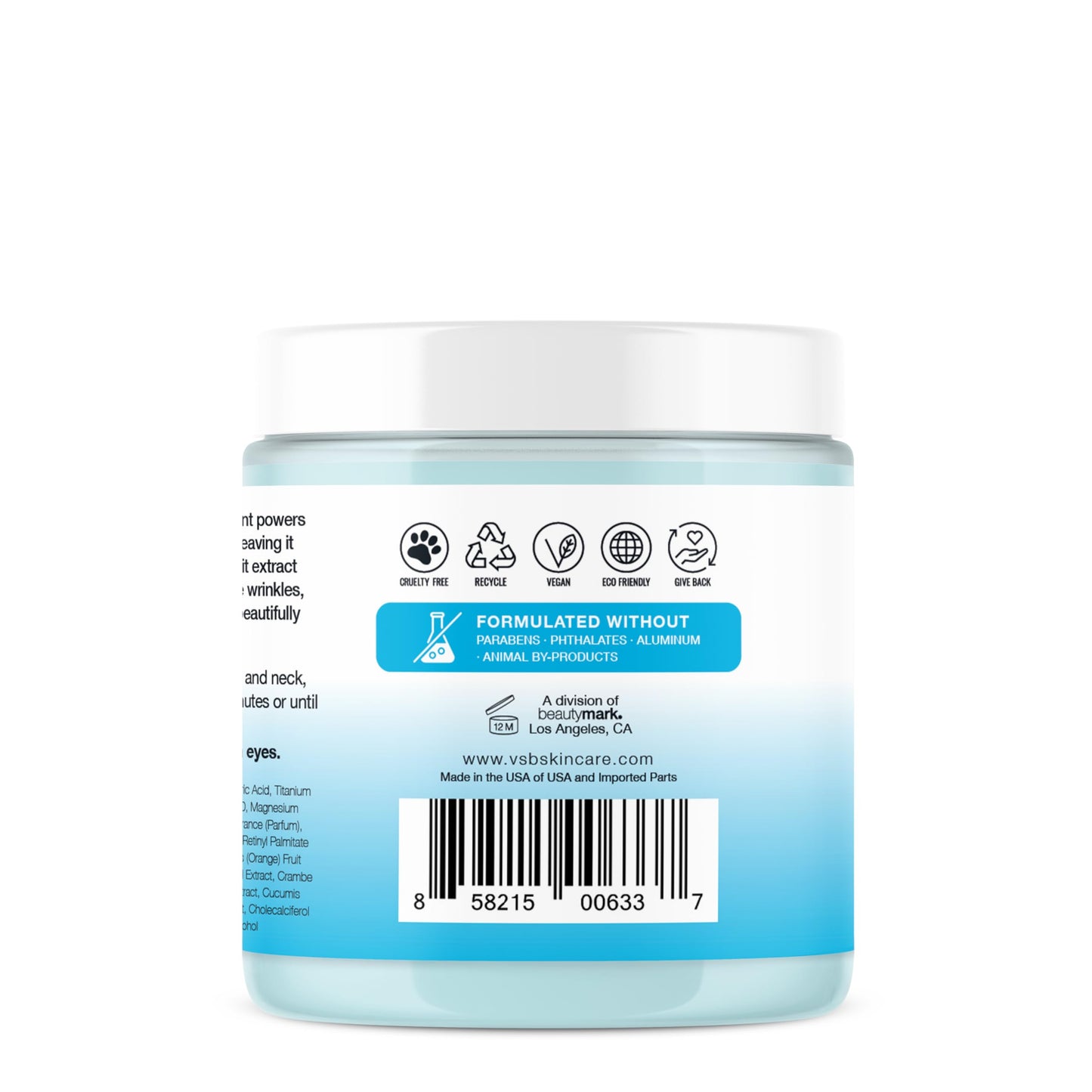 Deep Pore Exfoliating Face Mask with Blue Sea Kale Grapefruit - for Blackheads, Dead Skin Removal, Clarifying & Hydrating - Vegan & Clean Skincare