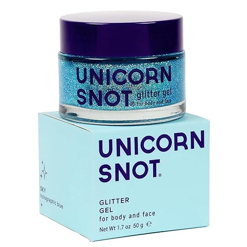 Unicorn Snot Face & Body Glitter Gel - Cosmetic-Grade Holographic Glitter - Stocking Stuffers for Women, Gifts for Teen Girls - Safe for Face, Easy