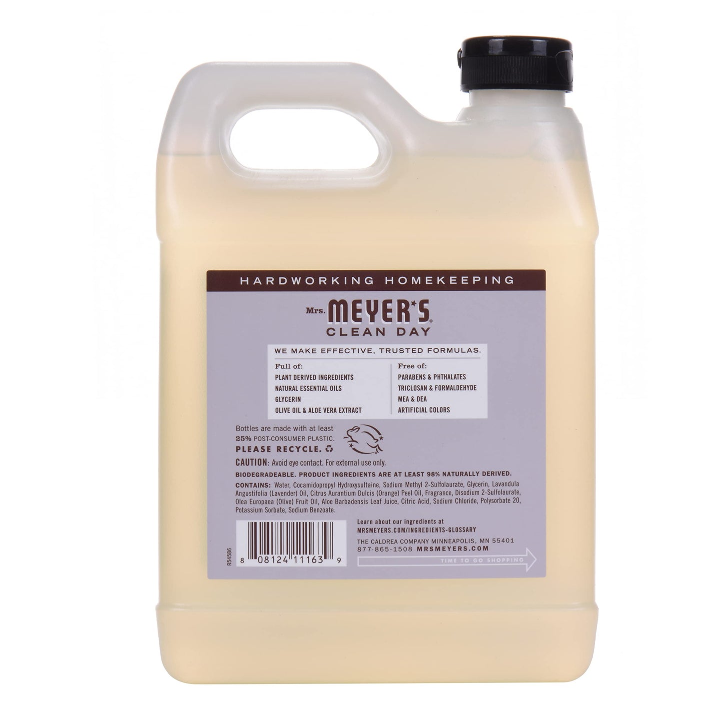 Mrs. Meyer's Clean Day Hand Soap Refill Lavender Multi-Packs (33 Fl Oz (Pack of 1)