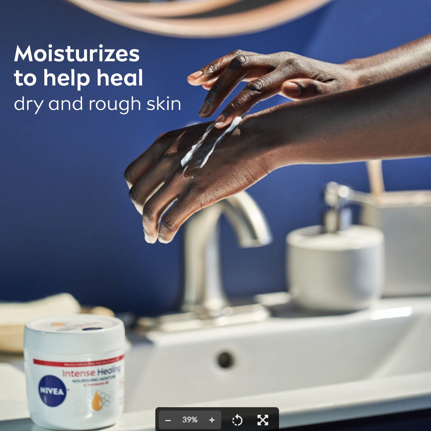 Nivea Intense Healing Body Cream for Dry Skin with Glycerin, Provitamin B5 & Niacinamide, 72-Hour Moisture, Non-Greasy, 13.5 oz Jar (Pack of 2) Beauty and Personal Care NIVEA