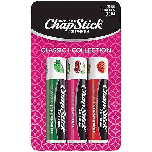 ChapStick Classic Lip Care Skin Protectant 0.15 Ounce, 3 Count (Pack of 1)