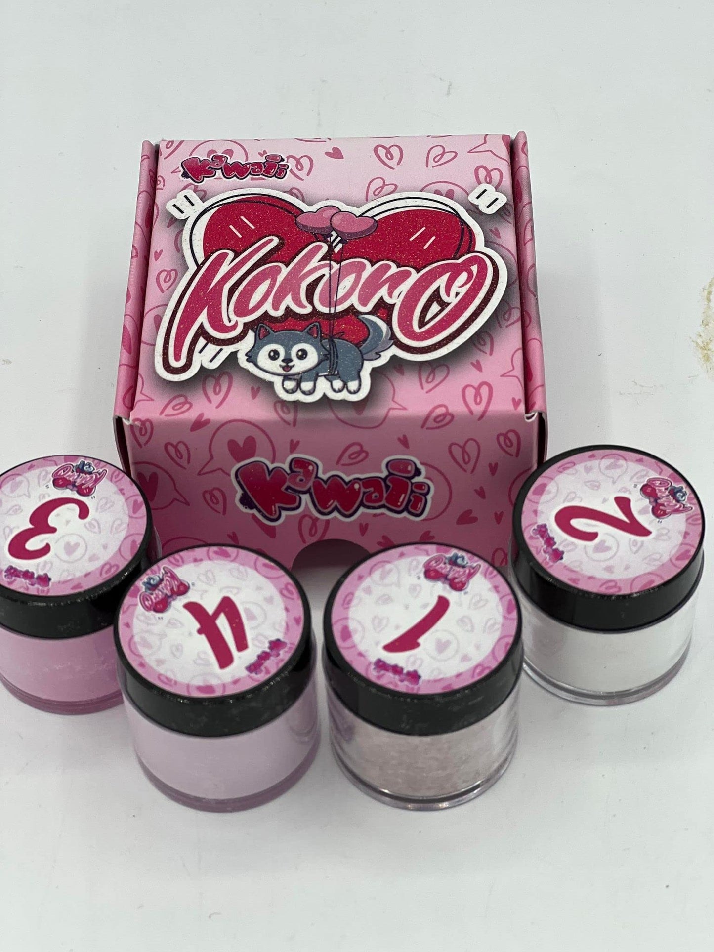 wapizima KOKONO KAWAII Acrylic Nail Powder Collection - set of 4 - Fantasy nails like Beauty & Personal Care Wapizima