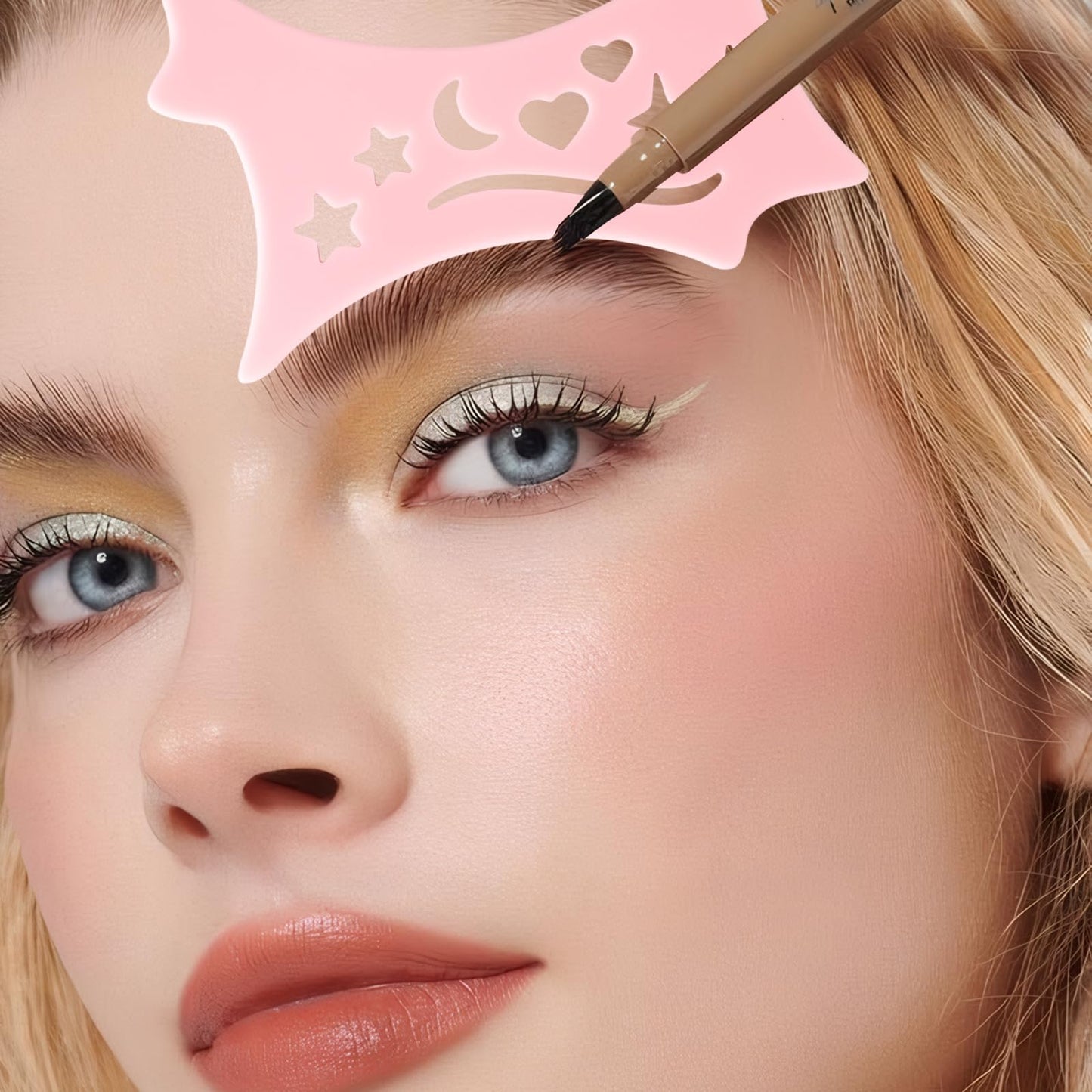 2 PCS Eyetour Eyeshadow Tool, Eyeshadow Assistant, Eyeshadows Stencils for Eyes, Perfect Eyeliner and Eyeshadows Application for Women Quick Make-Up