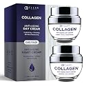 Clear Beauty Collagen Day & Night Face Moisturizer - Dermatologist Tested, Anti Aging Korean Skin Care - Plumping Hydration, Elasticity Support, Silky