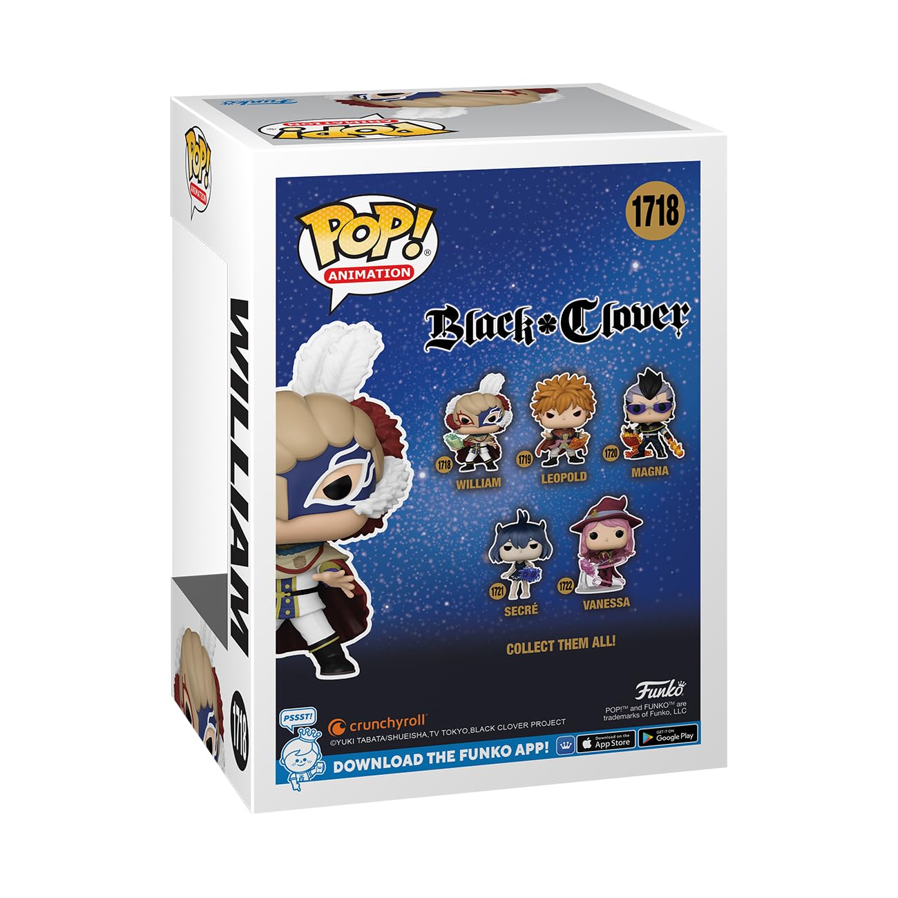 Funko POP! Animation: Black Clover - William Vangeance - Collectable Vinyl Figure - Gift Idea - Official Merchandise - for Kids & Adults - Anime Fans…