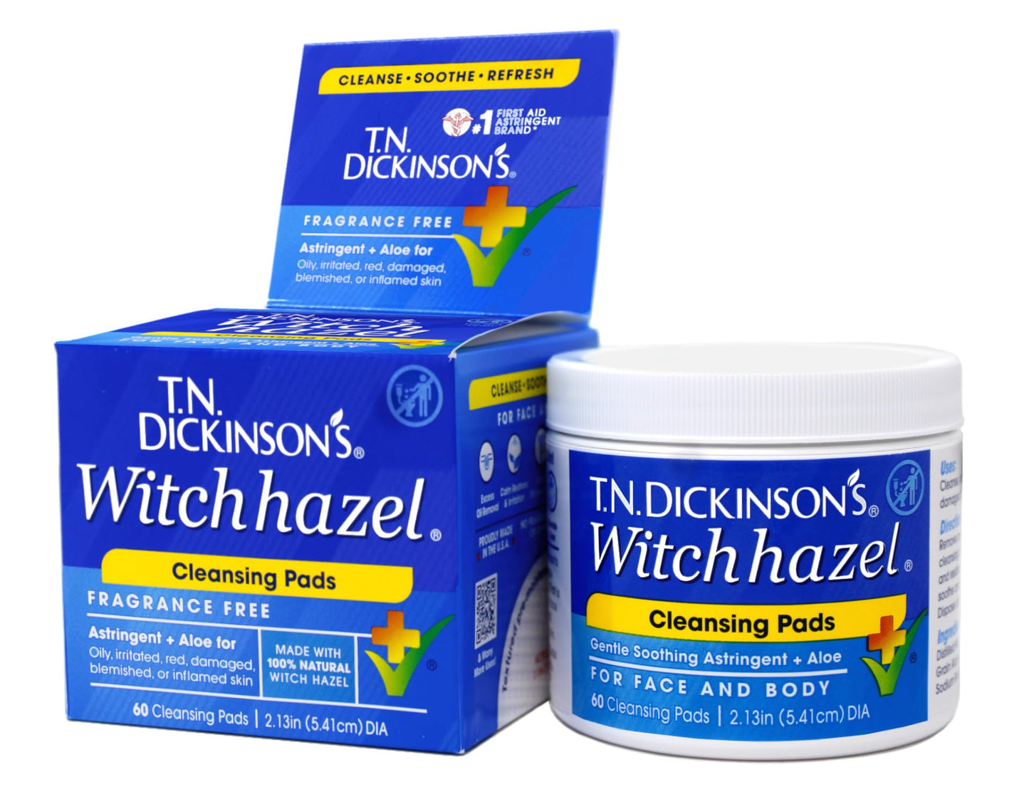 T.N. Dickinson's Witch Hazel Cleansing Pads, 60 Count Beauty and Personal Care T.N. Dickinson's