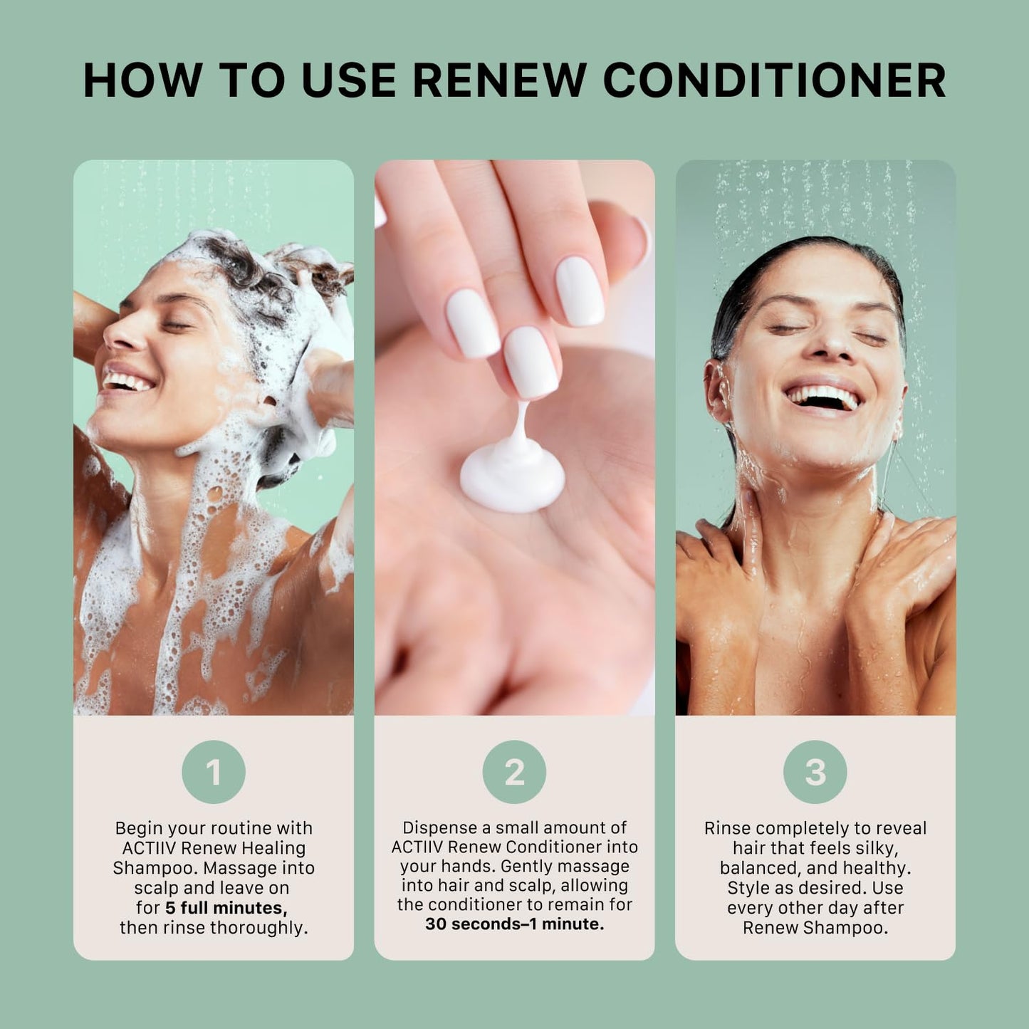 ACTIIV Renew Healing Conditioner (Unisex) | Improves Hair’s Appearance, Hydrates & Strengthens Hair, Heals Damaged & Over-Processed Hair, Plant-Based