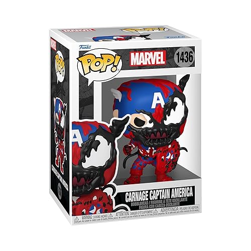 Funko POP Marvel: Carnageized - Captain America - Marvel Comics - Collectable Vinyl Figure - Gift Idea - Official Merchandise - for Kids & Adults…