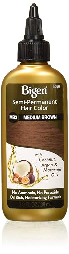 Bigen Semi Permanent Hair Color, #MB3 Medium Brown, 3 oz (Pack of 2)