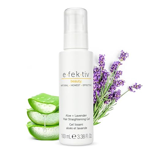 e.fek.tiv beauty Aloe Plus Lavender Hair Straightening Gel - Flexible, Natural Hold - Protective Plant Based - Smooth Infusion - Travel Size Hair Gel
