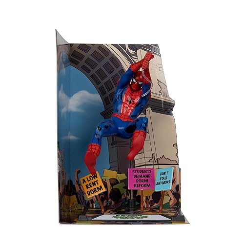 Marvel Spider-Man 1:10th Scale Collectible with Scene Gold Label (The Amazing Spider-Man #68) McFarlane Toys